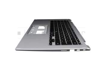Clavier incl. topcase DE (allemand) noir/argent original pour Acer Chromebook Spin 514 (CP514-1H)