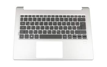 Clavier incl. topcase DE (allemand) noir/argent original pour Acer Swift 1 (SF113-31)