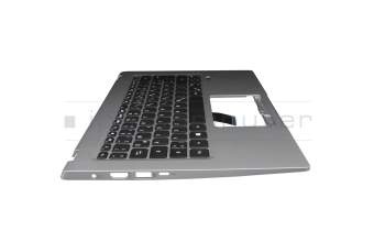 Clavier incl. topcase DE (allemand) noir/argent original pour Acer Swift 1 (SF114-34)