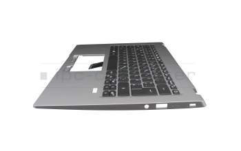 Clavier incl. topcase DE (allemand) noir/argent original pour Acer Swift 1 (SF114-34)