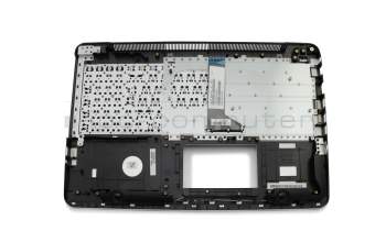 Clavier incl. topcase DE (allemand) noir/argent original pour Asus F555UB