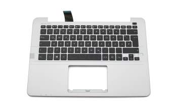 Clavier incl. topcase DE (allemand) noir/argent original pour Asus Pro Essential P302UA