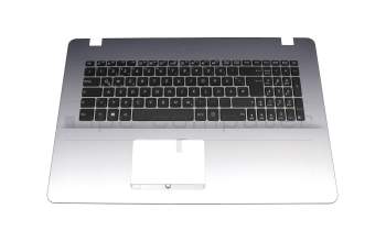 Clavier incl. topcase DE (allemand) noir/argent original pour Asus R702UB