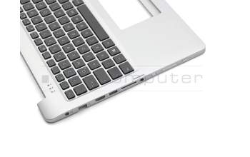 Clavier incl. topcase DE (allemand) noir/argent original pour Asus Transformer Book Flip TP550LA