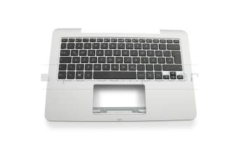 Clavier incl. topcase DE (allemand) noir/argent original pour Asus Transformer Book T300FA