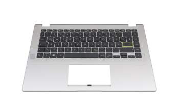 Clavier incl. topcase DE (allemand) noir/argent original pour Asus VivoBook 14 L410MA