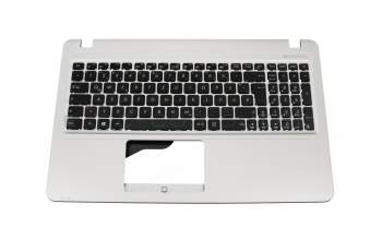 Clavier incl. topcase DE (allemand) noir/argent original pour Asus VivoBook A540LA