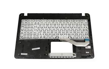 Clavier incl. topcase DE (allemand) noir/argent original pour Asus VivoBook A540LA