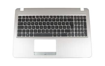Clavier incl. topcase DE (allemand) noir/argent original pour Asus VivoBook P1500UA
