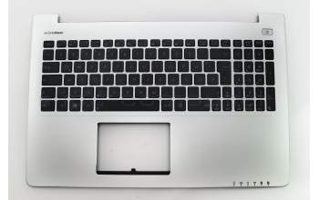 Clavier incl. topcase DE (allemand) noir/argent original pour Asus VivoBook S500CA