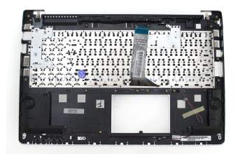 Clavier incl. topcase DE (allemand) noir/argent original pour Asus VivoBook S500CA