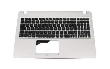 Clavier incl. topcase DE (allemand) noir/argent original pour Asus VivoBook X540SA