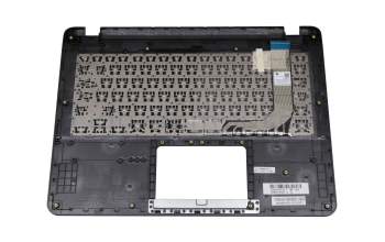 Clavier incl. topcase DE (allemand) noir/argent original pour Asus X407MA