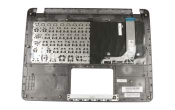 Clavier incl. topcase DE (allemand) noir/argent original pour Asus X407UA
