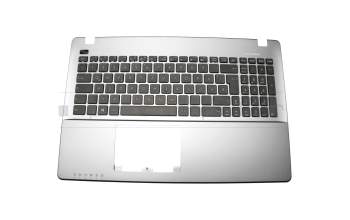 Clavier incl. topcase DE (allemand) noir/argent original pour Asus X550VX