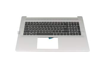 Clavier incl. topcase DE (allemand) noir/argent original pour HP 470 G9