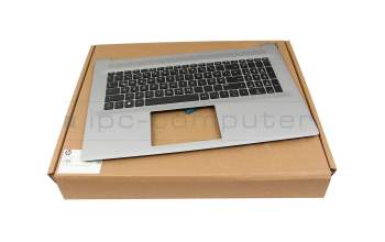 Clavier incl. topcase DE (allemand) noir/argent original pour HP 470 G9