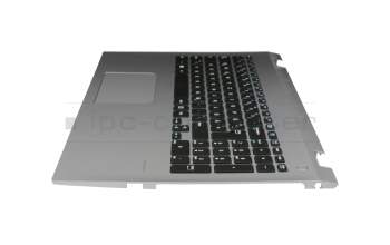 Clavier incl. topcase DE (allemand) noir/argent original pour Medion Akoya E6439 (F15KUR)