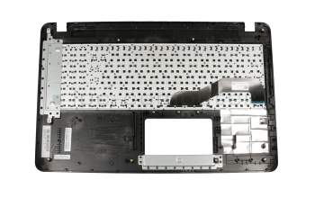 Clavier incl. topcase DE (allemand) noir/argent pour baies ODD original pour Asus VivoBook F540NA