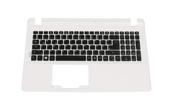 Clavier incl. topcase DE (allemand) noir/blanc original pour Acer Aspire ES1-524