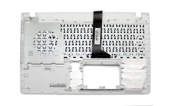 Clavier incl. topcase DE (allemand) noir/blanc original pour Asus D552CL