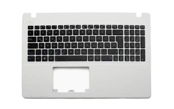 Clavier incl. topcase DE (allemand) noir/blanc original pour Asus F552CL