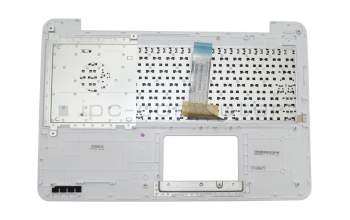 Clavier incl. topcase DE (allemand) noir/blanc original pour Asus F555LA
