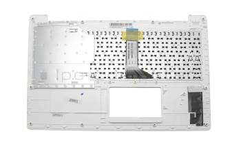 Clavier incl. topcase DE (allemand) noir/blanc original pour Asus R515MA