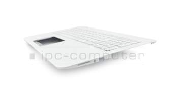 Clavier incl. topcase DE (allemand) noir/blanc original pour Asus VivoBook F556UQ
