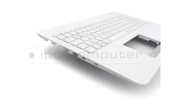 Clavier incl. topcase DE (allemand) noir/blanc original pour Asus VivoBook X556UQ