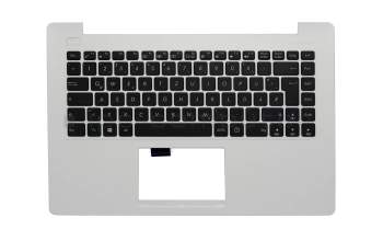 Clavier incl. topcase DE (allemand) noir/blanc original pour Asus X453MA