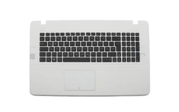 Clavier incl. topcase DE (allemand) noir/blanc original pour Asus X751LB