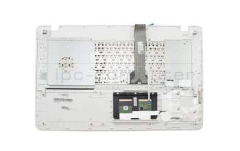 Clavier incl. topcase DE (allemand) noir/blanc original pour Asus X751LB