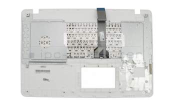 Clavier incl. topcase DE (allemand) noir/blanc original pour Asus X751LDV