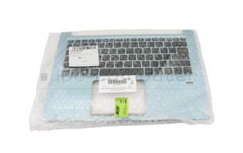 Clavier incl. topcase DE (allemand) noir/bleu avec rétro-éclairage original pour Acer Swift 3 (SF314-41G)