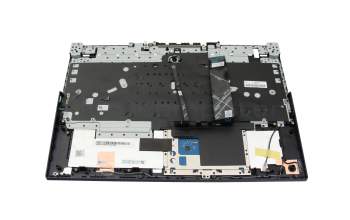 Clavier incl. topcase DE (allemand) noir/bleu avec rétro-éclairage original pour Lenovo Legion 5-15ACH6H (82JU)