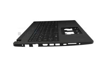 Clavier incl. topcase DE (allemand) noir/bleu/noir avec rétro-éclairage original pour Acer TravelMate P2 (TMP215-53)