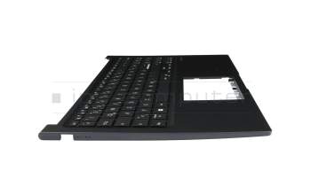 Clavier incl. topcase DE (allemand) noir/bleu original pour Asus X1504ZA