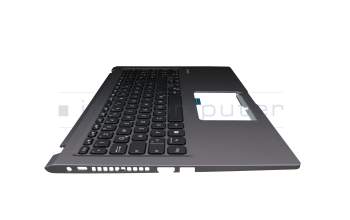 Clavier incl. topcase DE (allemand) noir/gris (SD) original pour Asus VivoBook 15 F515EA