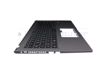 Clavier incl. topcase DE (allemand) noir/gris (SD) original pour Asus VivoBook 15 X515EA