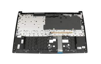 Clavier incl. topcase DE (allemand) noir/gris avec rétro-éclairage original pour Acer Chromebook 715 (CB715-1W)