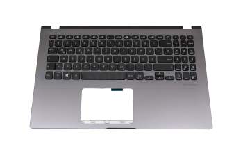 Clavier incl. topcase DE (allemand) noir/gris avec rétro-éclairage original pour Asus ExpertBook P1 P1501JA