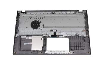 Clavier incl. topcase DE (allemand) noir/gris avec rétro-éclairage original pour Asus ExpertBook P1 P1501JA