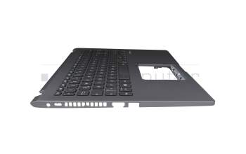 Clavier incl. topcase DE (allemand) noir/gris avec rétro-éclairage original pour Asus ExpertBook P1 P1501JA