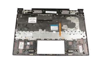 Clavier incl. topcase DE (allemand) noir/gris avec rétro-éclairage original pour HP Envy x360 13-ag0000