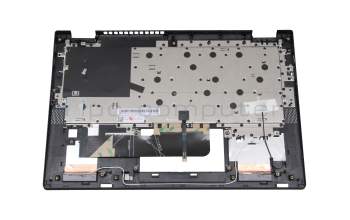 Clavier incl. topcase DE (allemand) noir/gris avec rétro-éclairage original pour Lenovo IdeaPad Flex 5-14ALC05 (82HU)