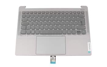 Clavier incl. topcase DE (allemand) noir/gris avec rétro-éclairage original pour Lenovo IdeaPad Pro 5-14APH8 (83AM)