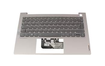 Clavier incl. topcase DE (allemand) noir/gris avec rétro-éclairage original pour Lenovo ThinkBook 13s G3 ACN (20YA)