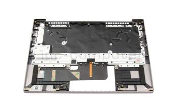 Clavier incl. topcase DE (allemand) noir/gris avec rétro-éclairage original pour Lenovo ThinkBook 13s G3 ACN (20YA)