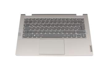 Clavier incl. topcase DE (allemand) noir/gris avec rétro-éclairage original pour Lenovo ThinkBook 14s Yoga G2 (21DM)